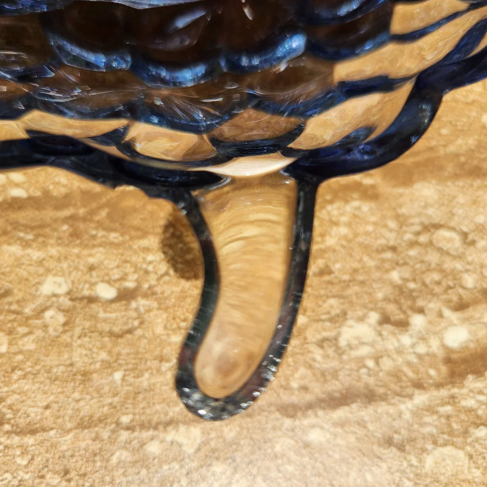 Anchor Hocking Light Blue Grape Cluster Candy/Trinket Dish